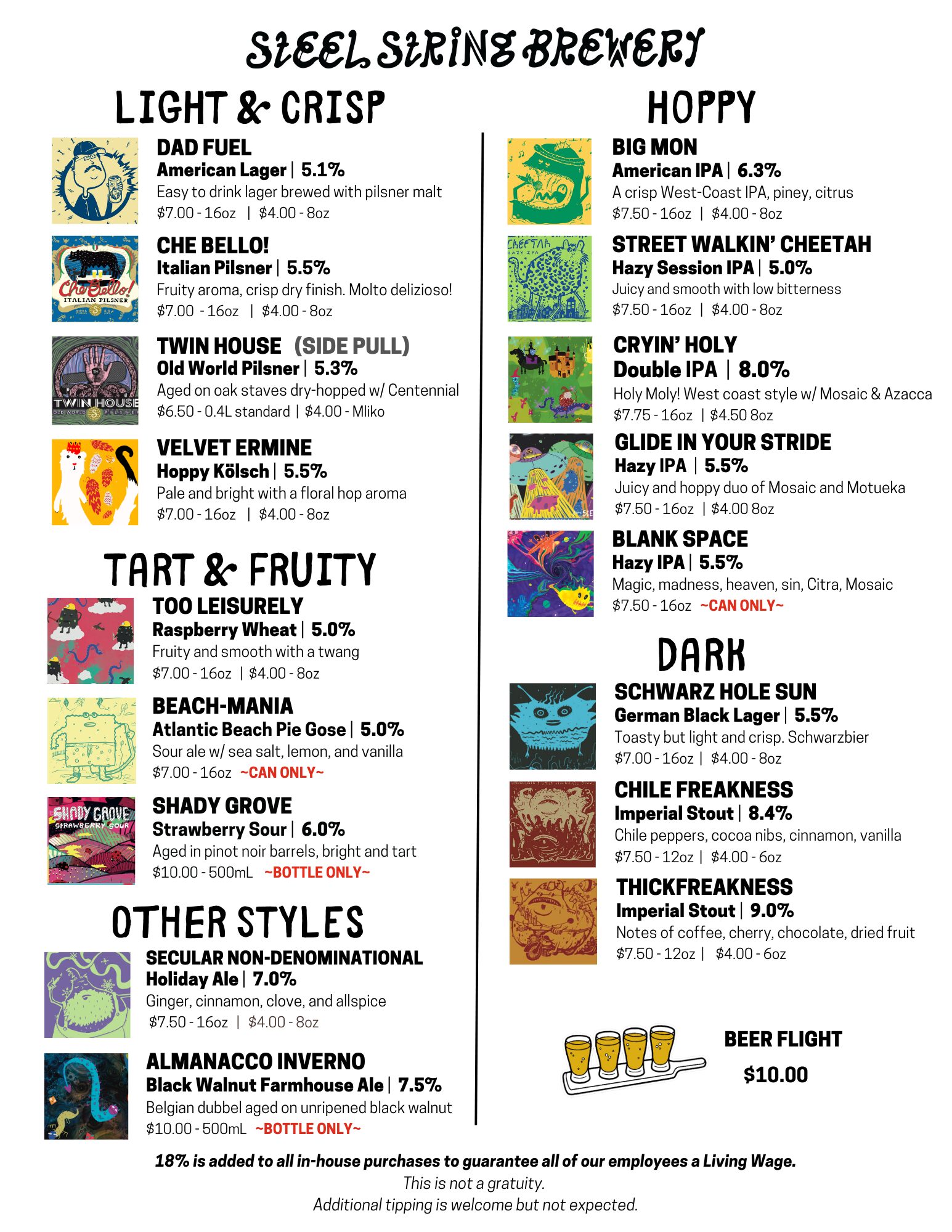 TAPROOM MENU 2.19.26